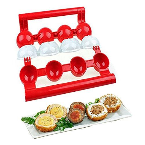 Manual Stuffed Meatball Maker, 4-Cavity Mold by HitMyNeed