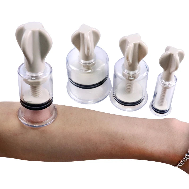 Manual Vacuum Cupping Set with Rotating Suction Cups by HitMyNeed