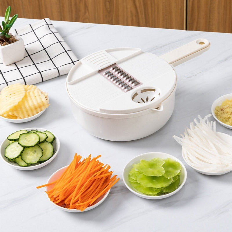 Manual Vegetable Chopper and Salad Shredder Set by HitMyNeed