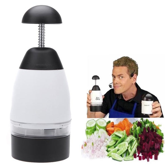 Manual Vegetable Hand Chopper with Container by HitMyNeed