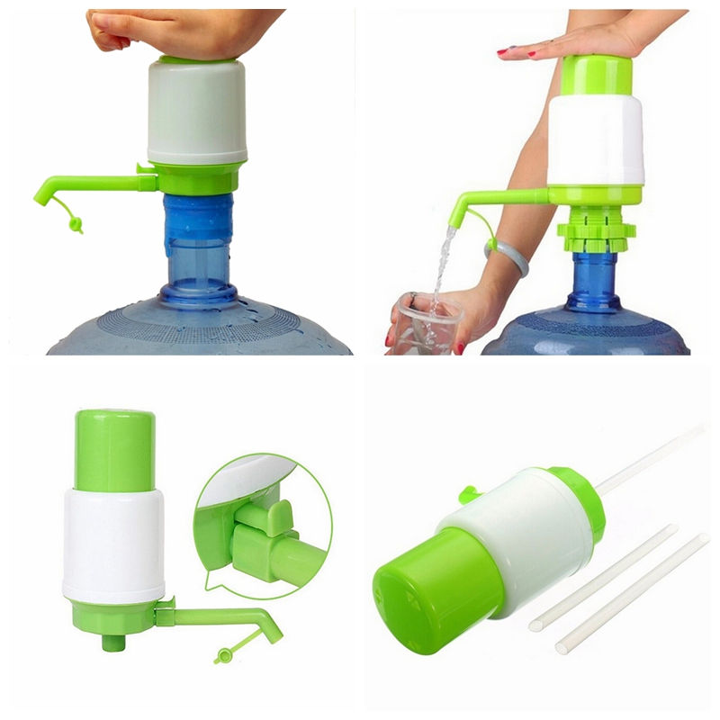 Manual Water Gallon Pump Dispenser with Hose Set by HitMyNeed