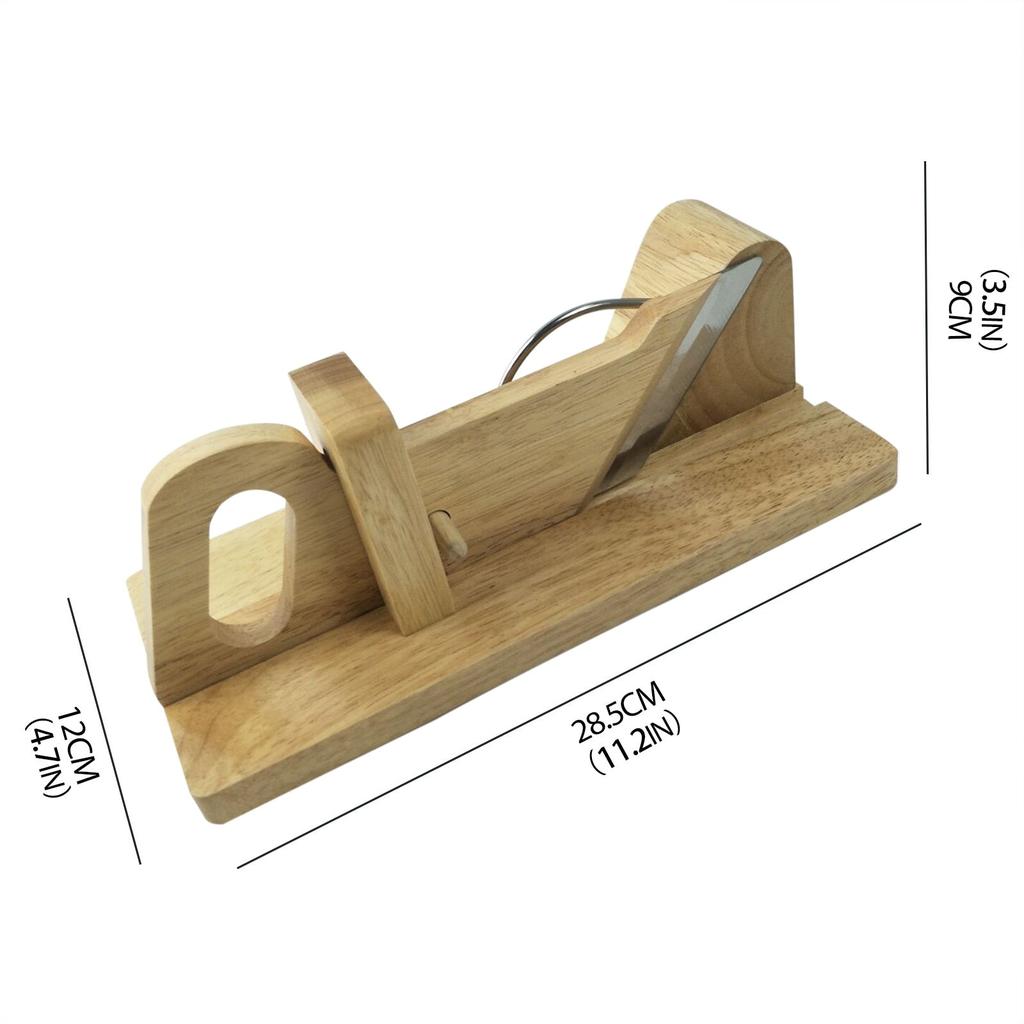Manual Wooden Sausage Slicer Cutter by HitMyNeed