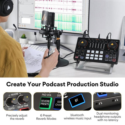 Maono AME2 All-in-One Podcast & DJ Audio Interface by HitMyNeed