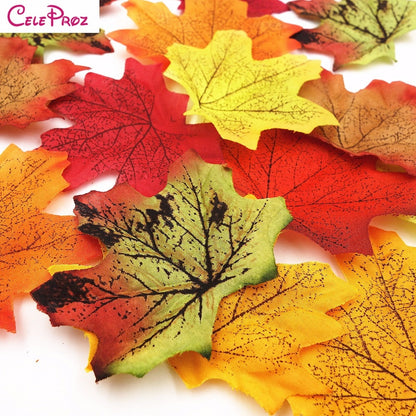 Maple Leaf Cloth Fake Autumn Leaves (100 Pack) by HitMyNeed