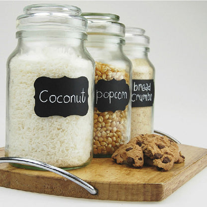 Mason Jar Chalkboard Labels Set of 40 Waterproof by HitMyNeed