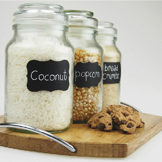 Mason Jar Chalkboard Labels Set of 40 Waterproof by HitMyNeed