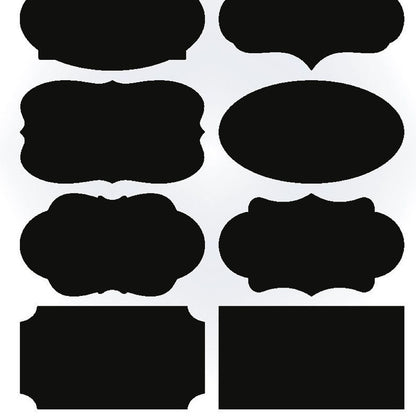 Mason Jar Chalkboard Labels Set of 40 Waterproof by HitMyNeed