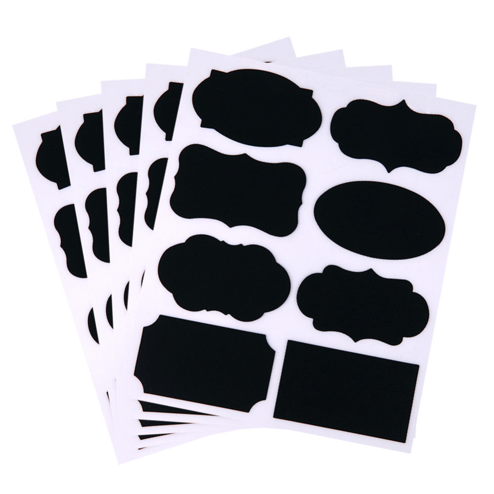 Mason Jar Chalkboard Labels Set of 40 Waterproof by HitMyNeed