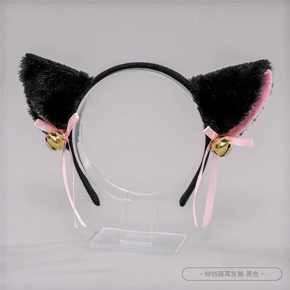 Masquerade Cat Ear Headband with Bell for Cosplay by HitMyNeed