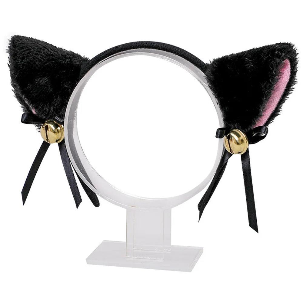 Masquerade Cat Ear Headband with Bell for Cosplay by HitMyNeed