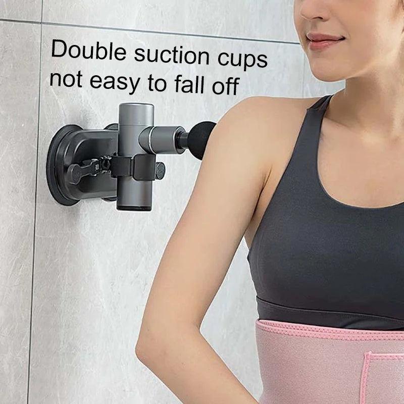 Massage Gun Bracket with Double Suction Cups by HitMyNeed