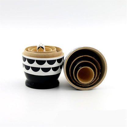 Matryoshka Wooden Nesting Dolls Set, 5 Pieces by HitMyNeed