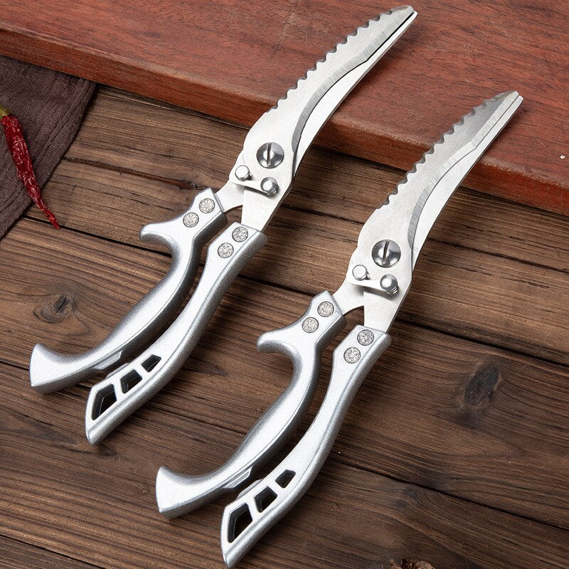 Meat Cutting Scissors with Fish Scale Scraper by HitMyNeed