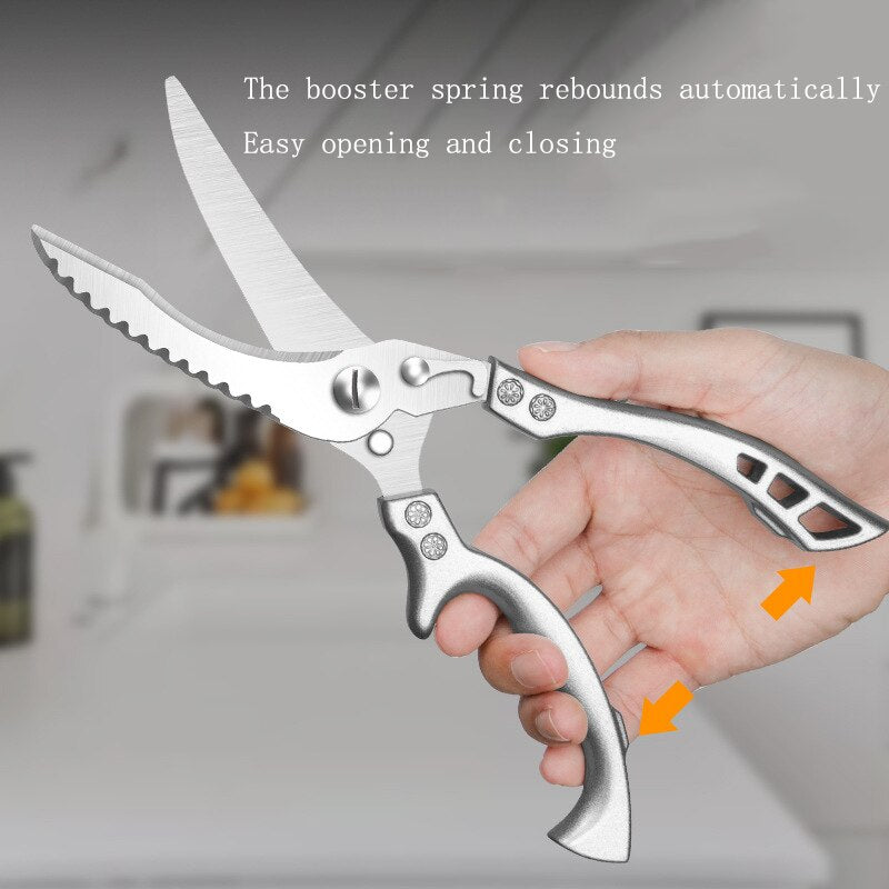 Meat Cutting Scissors with Fish Scale Scraper by HitMyNeed