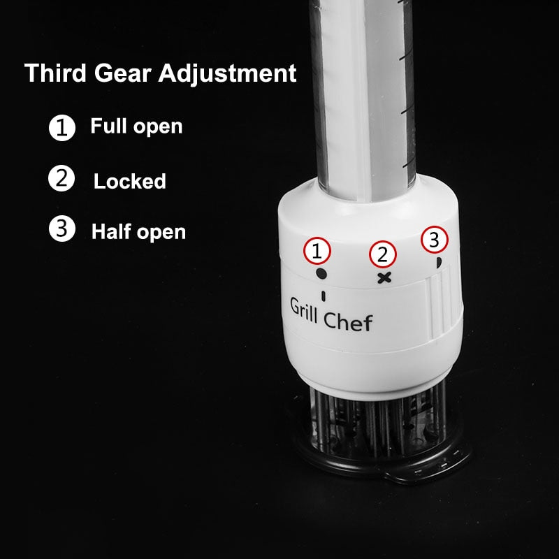 Meat Tenderizer Hammer with Built‑In Marinade Injector by HitMyNeed