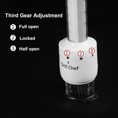 Meat Tenderizer Hammer with Built‑In Marinade Injector by HitMyNeed