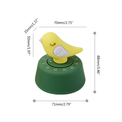 Mechanical Bird Kitchen Timer, 60-Minute Dial by HitMyNeed