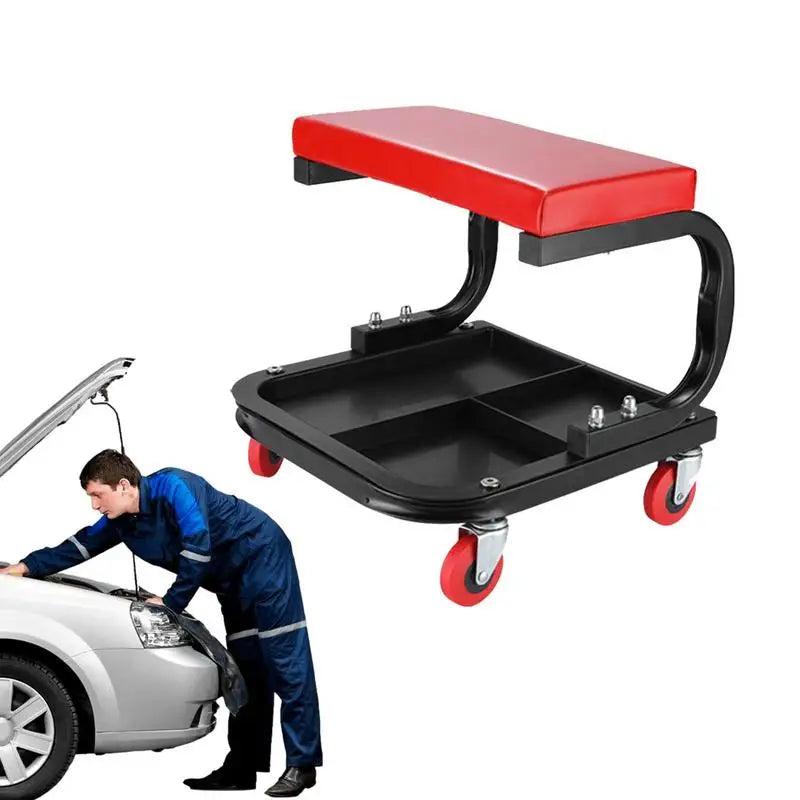 Mechanical Tool Trolley Stool with Wheels 113kg Load by HitMyNeed