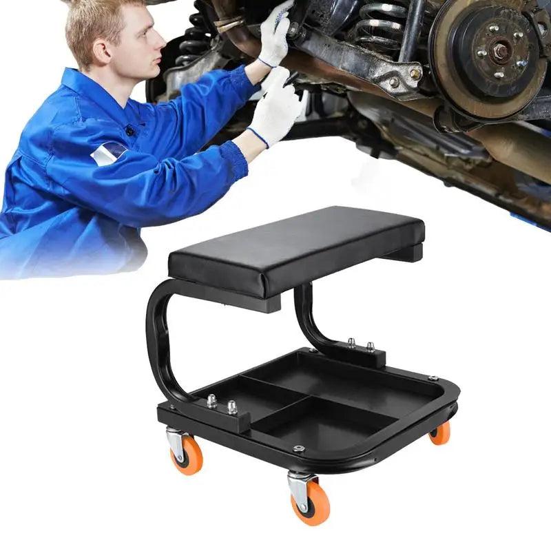 Mechanical Tool Trolley Stool with Wheels 113kg Load by HitMyNeed