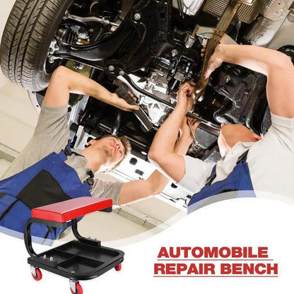 Mechanical Tool Trolley Stool with Wheels 113kg Load by HitMyNeed
