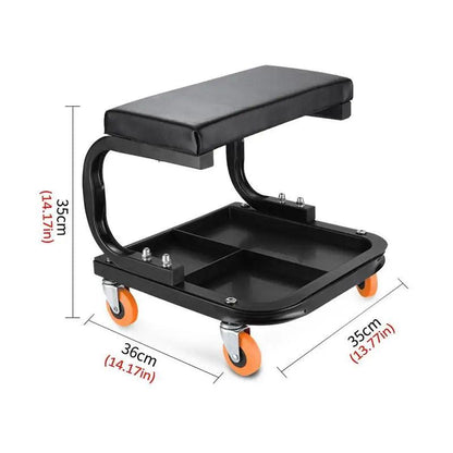 Mechanical Tool Trolley Stool with Wheels 113kg Load by HitMyNeed
