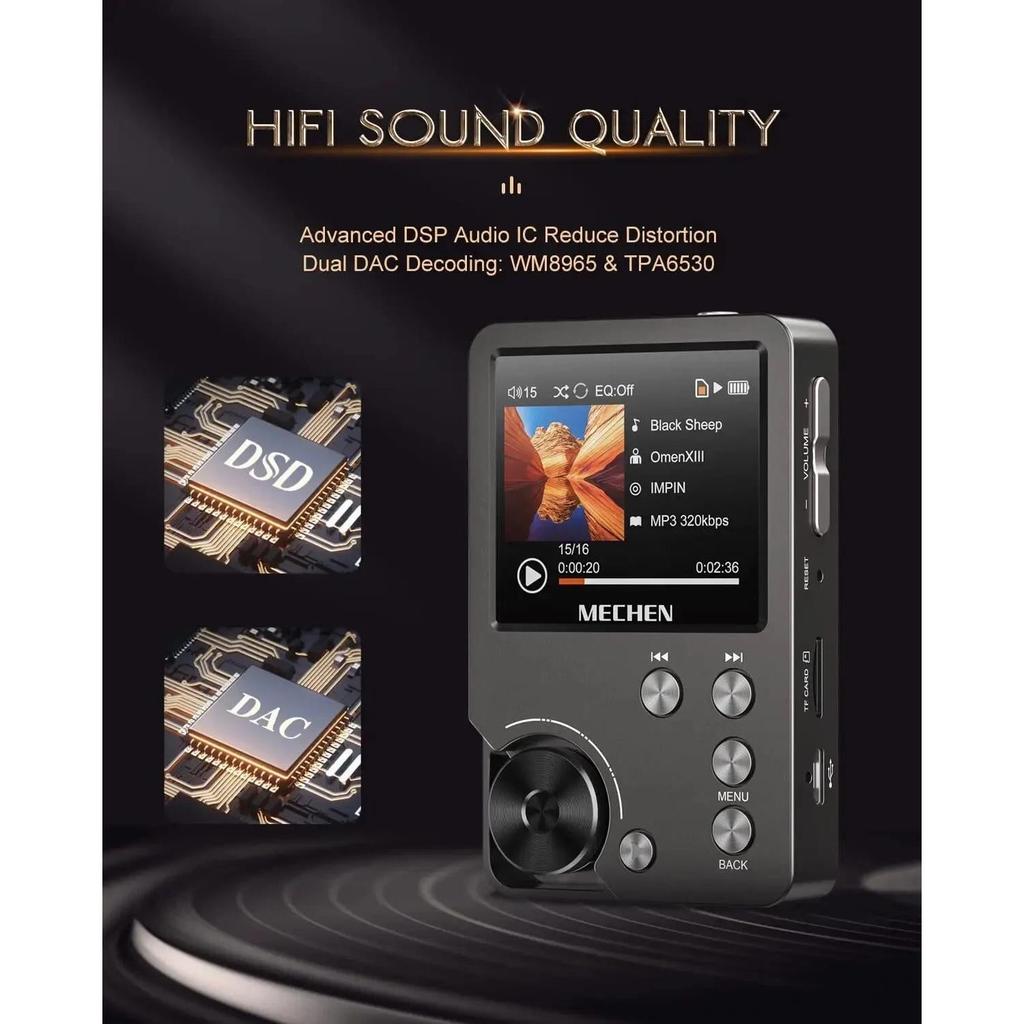 MECHEN M30 HiFi Lossless MP3 Player with 64GB Card by HitMyNeed
