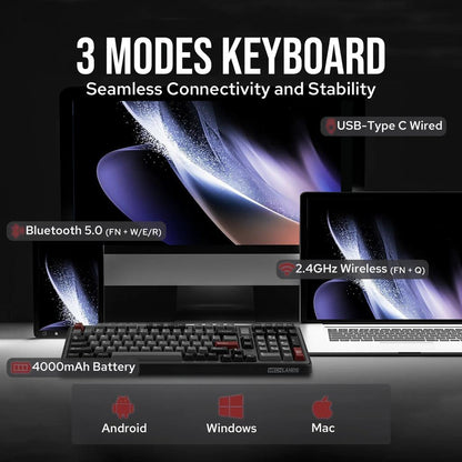 MechLands Vibe99 1800 Layout Tri-Mode Mechanical Keyboard by HitMyNeed