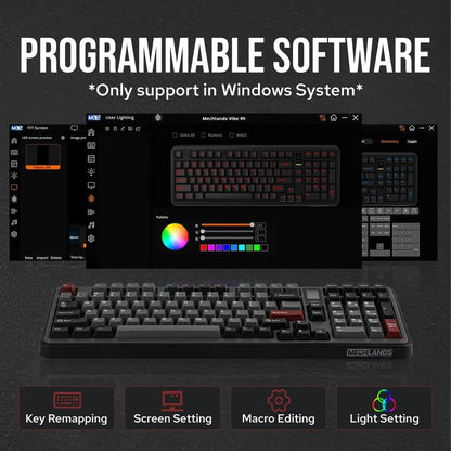 MechLands Vibe99 1800 Layout Tri-Mode Mechanical Keyboard by HitMyNeed