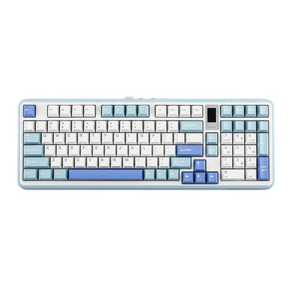 MechLands Vibe99 1800 Layout Tri-Mode Mechanical Keyboard blue-white by HitMyNeed