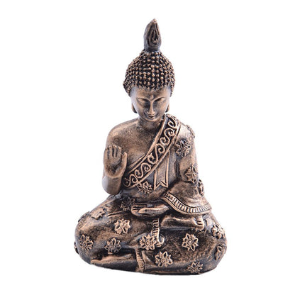 Meditating Buddha Garden Statue Home Decor 12cm by HitMyNeed