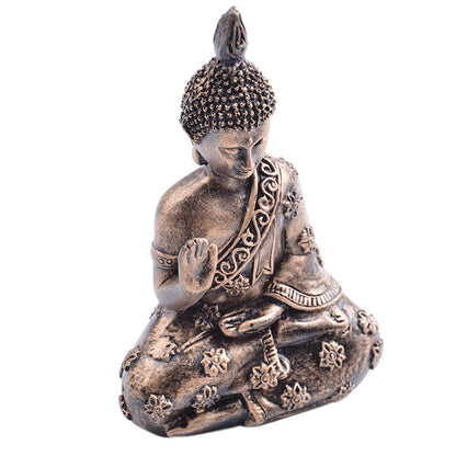 Meditating Buddha Garden Statue Home Decor 12cm by HitMyNeed