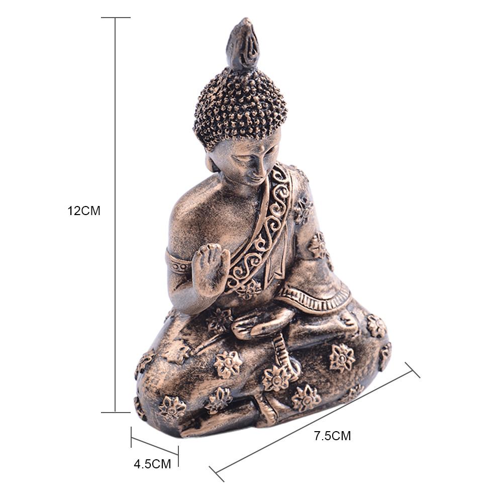 Meditating Buddha Garden Statue Home Decor 12cm by HitMyNeed