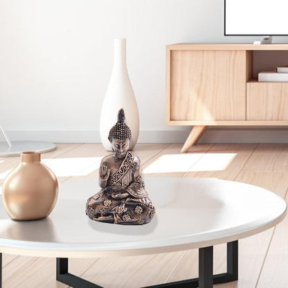 Meditating Buddha Garden Statue Home Decor 12cm by HitMyNeed