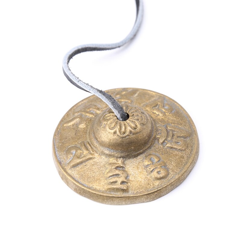 Meditation Bell Tingsha Cymbals with Six-Word Symbols by HitMyNeed