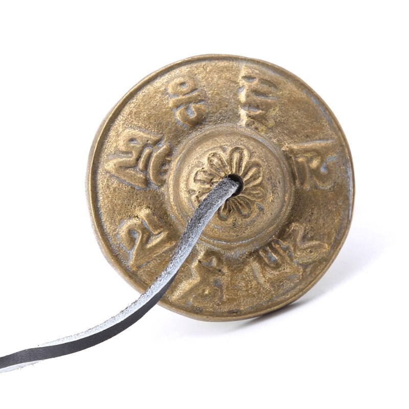 Meditation Bell Tingsha Cymbals with Six-Word Symbols by HitMyNeed