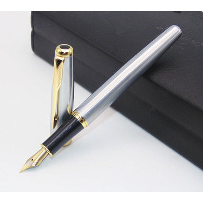 Medium Nib Stainless Steel Fountain Pen by HitMyNeed