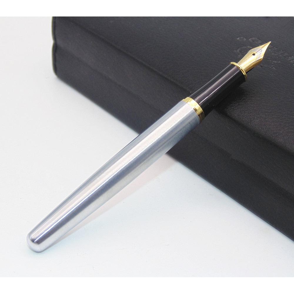 Medium Nib Stainless Steel Fountain Pen by HitMyNeed
