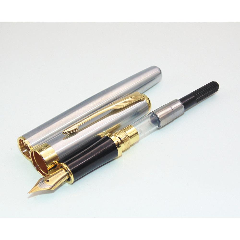 Medium Nib Stainless Steel Fountain Pen by HitMyNeed