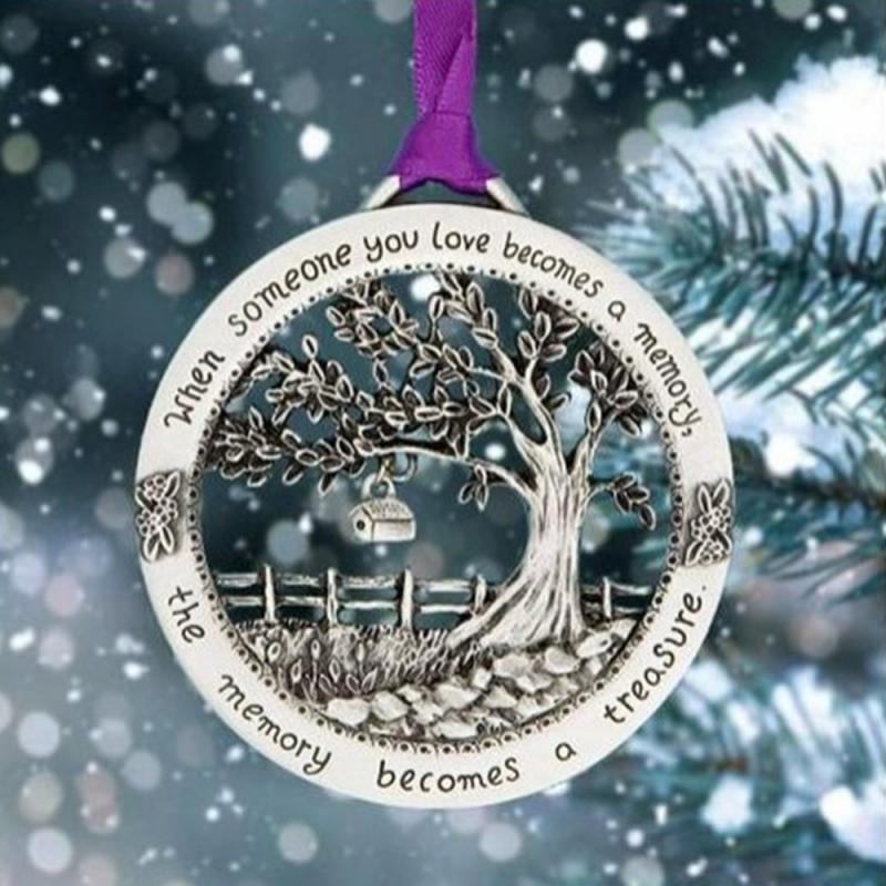 Memorial Christmas Tree Ornament for Loved Ones by HitMyNeed