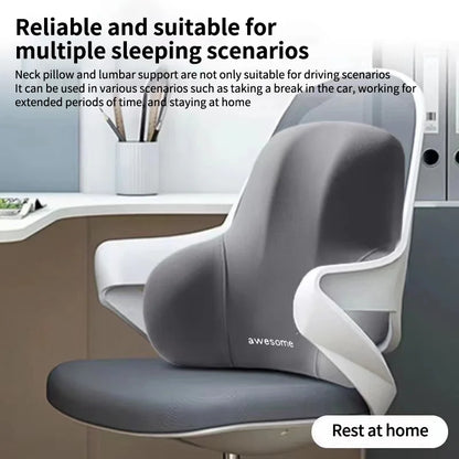 Memory Foam Car & Office Lumbar Support Cushion by HitMyNeed