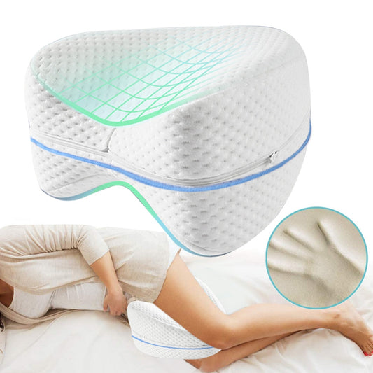 Memory Foam Contour Knee Pillow for Side Sleepers by HitMyNeed