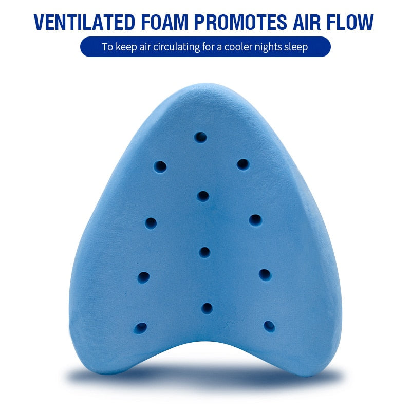 Memory Foam Contour Knee Pillow for Side Sleepers by HitMyNeed