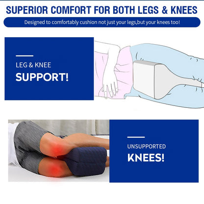 Memory Foam Contour Knee Pillow for Side Sleepers by HitMyNeed
