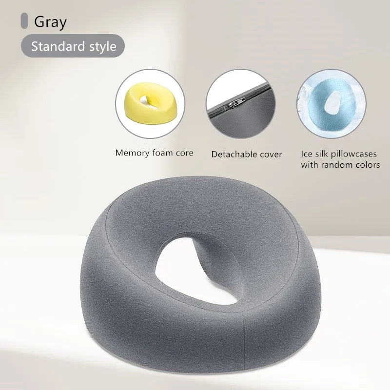 Memory Foam Face Down Massage Pillow gray by HitMyNeed
