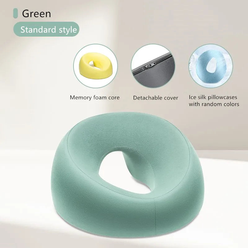 Memory Foam Face Down Massage Pillow green by HitMyNeed