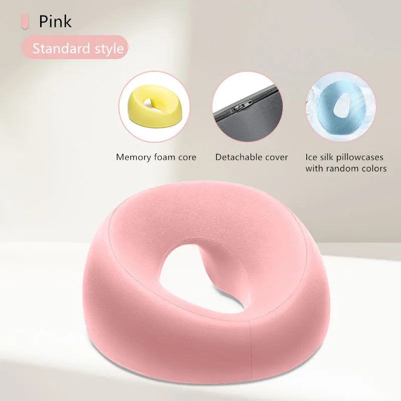 Memory Foam Face Down Massage Pillow pink by HitMyNeed