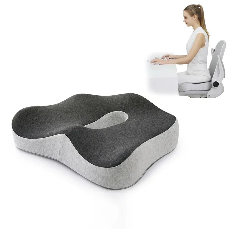 Memory Foam Lumbar & Seat Cushion Set by HitMyNeed