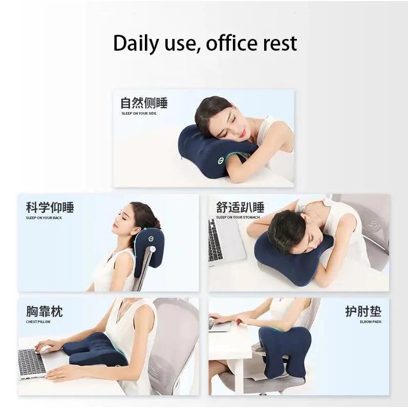 Memory Foam Neck Support Nap Pillow for Desk & Travel by HitMyNeed