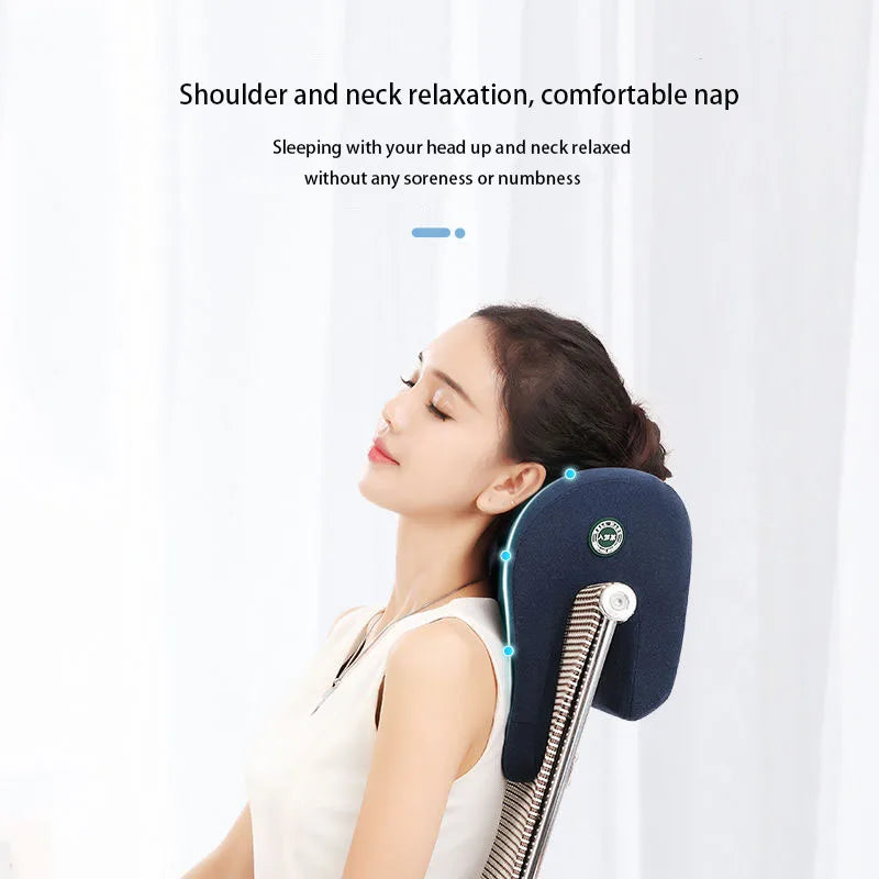 Memory Foam Neck Support Nap Pillow for Desk & Travel by HitMyNeed