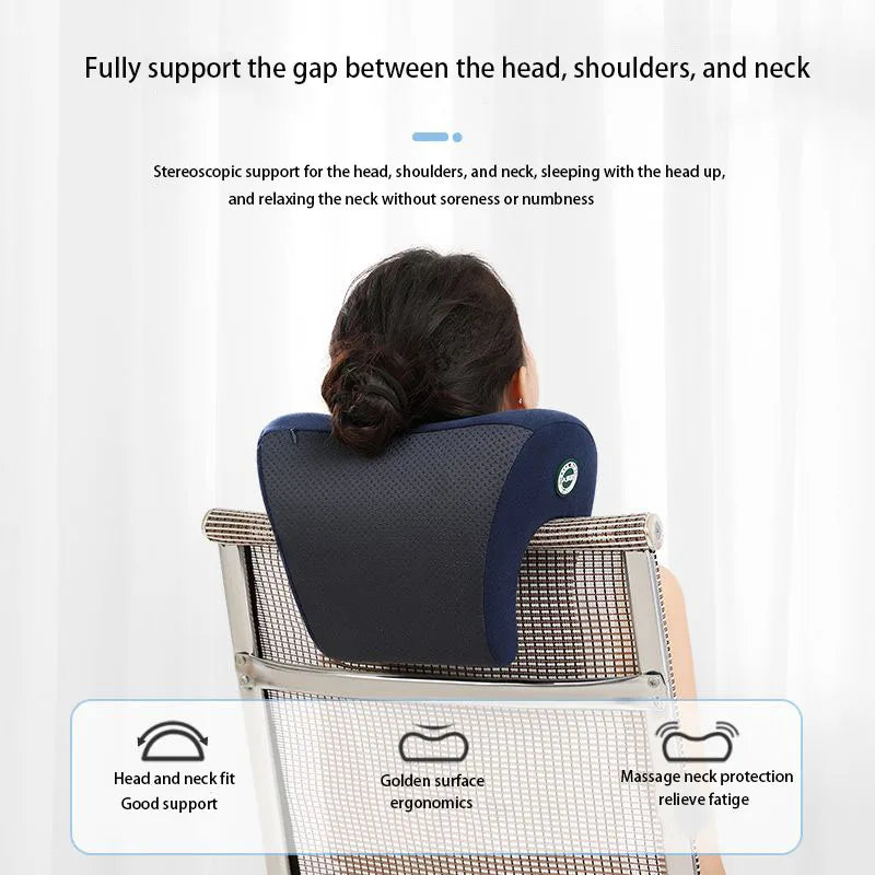 Memory Foam Neck Support Nap Pillow for Desk & Travel by HitMyNeed